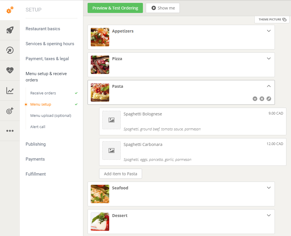 ordering-setup
